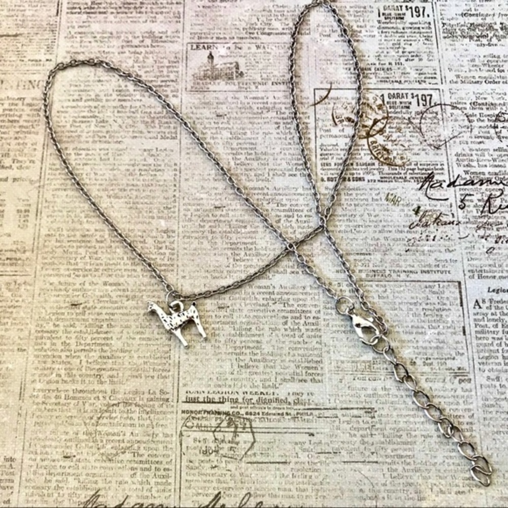 Llama Necklace- Silver